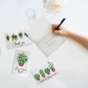 Succulents Thank You Cards with Envelopes