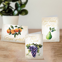 Elegant Fruit Thank You Cards with Envelopes