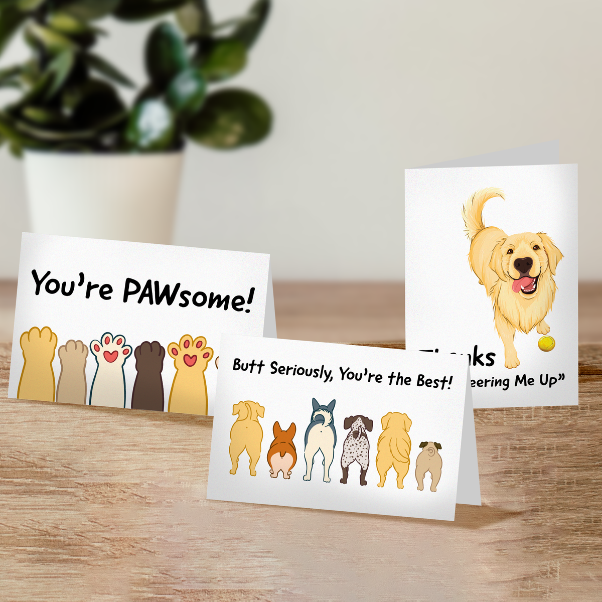 Dogs Thank You Cards with Envelopes