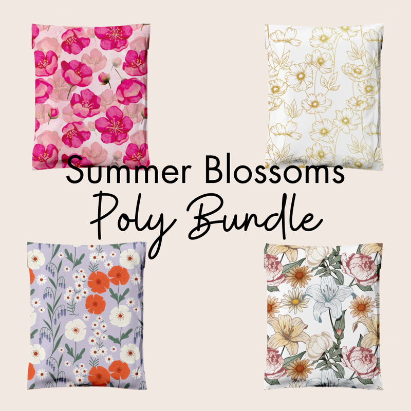 10x13 Floral Sample Pack Designer Poly Mailers Shipping Envelopes Premium Printed Bags