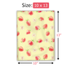 10x13 Watercolor Strawberries Designer Poly Mailers Shipping Envelopes Premium Printed Bags