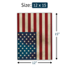 12x15 Rustic American Flag Designer Poly Mailers Shipping Envelopes Premium Printed Bags