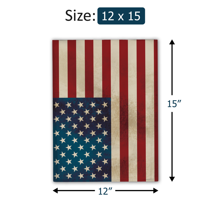 12x15 Rustic American Flag Designer Poly Mailers Shipping Envelopes Premium Printed Bags