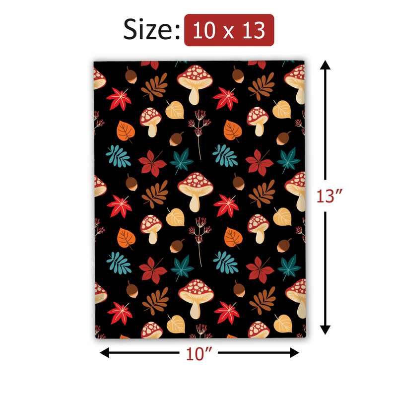 10x13 Autumn Mushrooms Poly Mailers Shipping Envelopes Premium Printed Bags