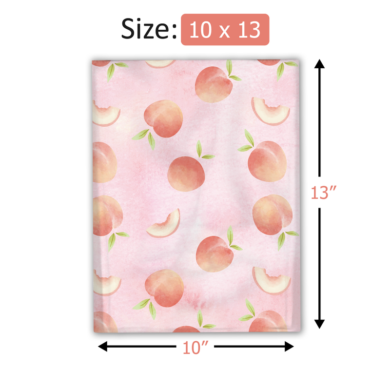 10x13 Peach Designer Poly Mailers Shipping Envelopes Premium Printed Bags