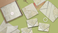 Map Designer Tissue Paper for Gift Bags