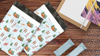 10x13" Snow Day Designer Poly Mailers Shipping Envelopes Premium Printed Bags