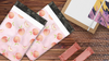 10x13 Peach Designer Poly Mailers Shipping Envelopes Premium Printed Bags