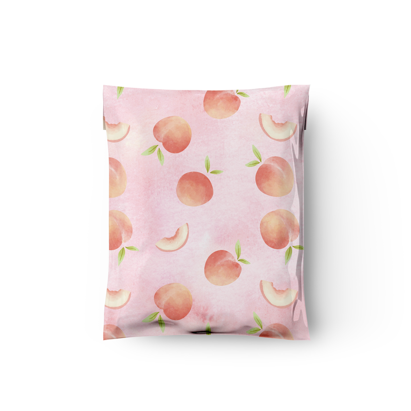 10x13 Peach Designer Poly Mailers Shipping Envelopes Premium Printed Bags