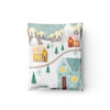 12x15" Winter Village Designer Poly Mailers Shipping Envelopes Premium Printed Bags