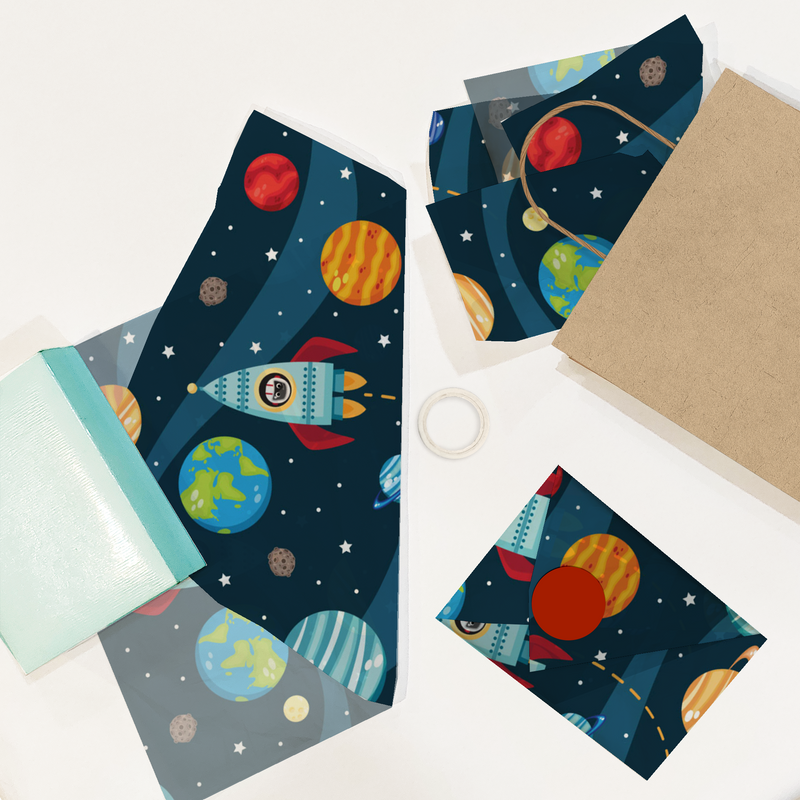 Astronaut Designer Tissue Paper for Gift Bags