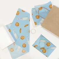 Milk and Cookies Tissue Paper for Gift Bags