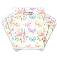 9x12 Butterflies Designer Poly Plastic Merchandise Bags Premium Printed Bags