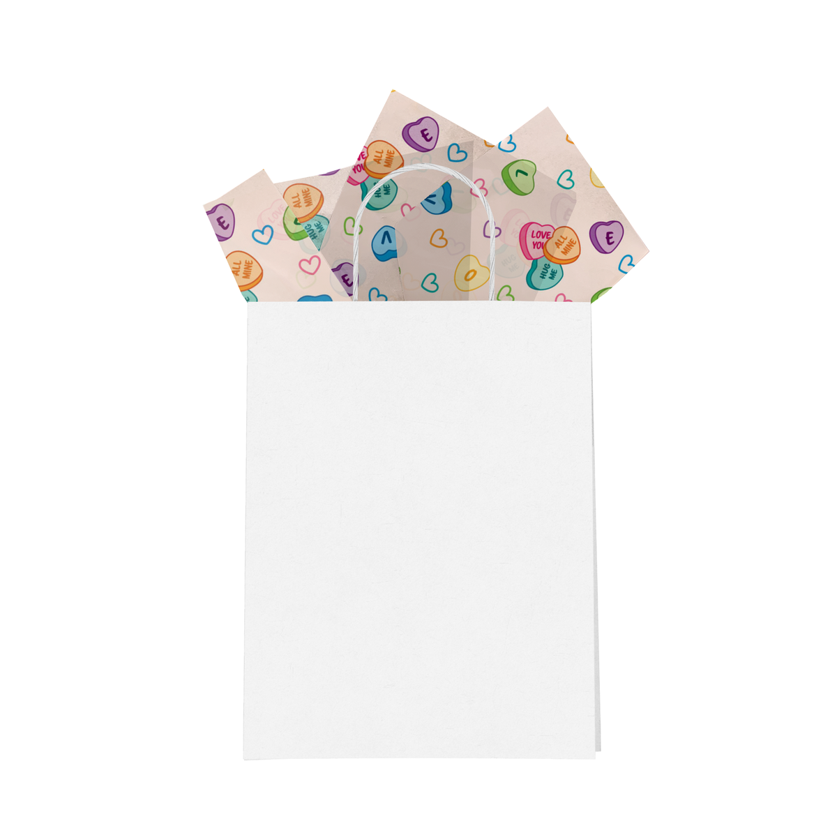 Candy Hearts Tissue Paper