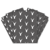 10x13 Charcoal Deer Heads Designer Poly Mailers Shipping Envelopes Premium Printed Bags - Pro Supply Global