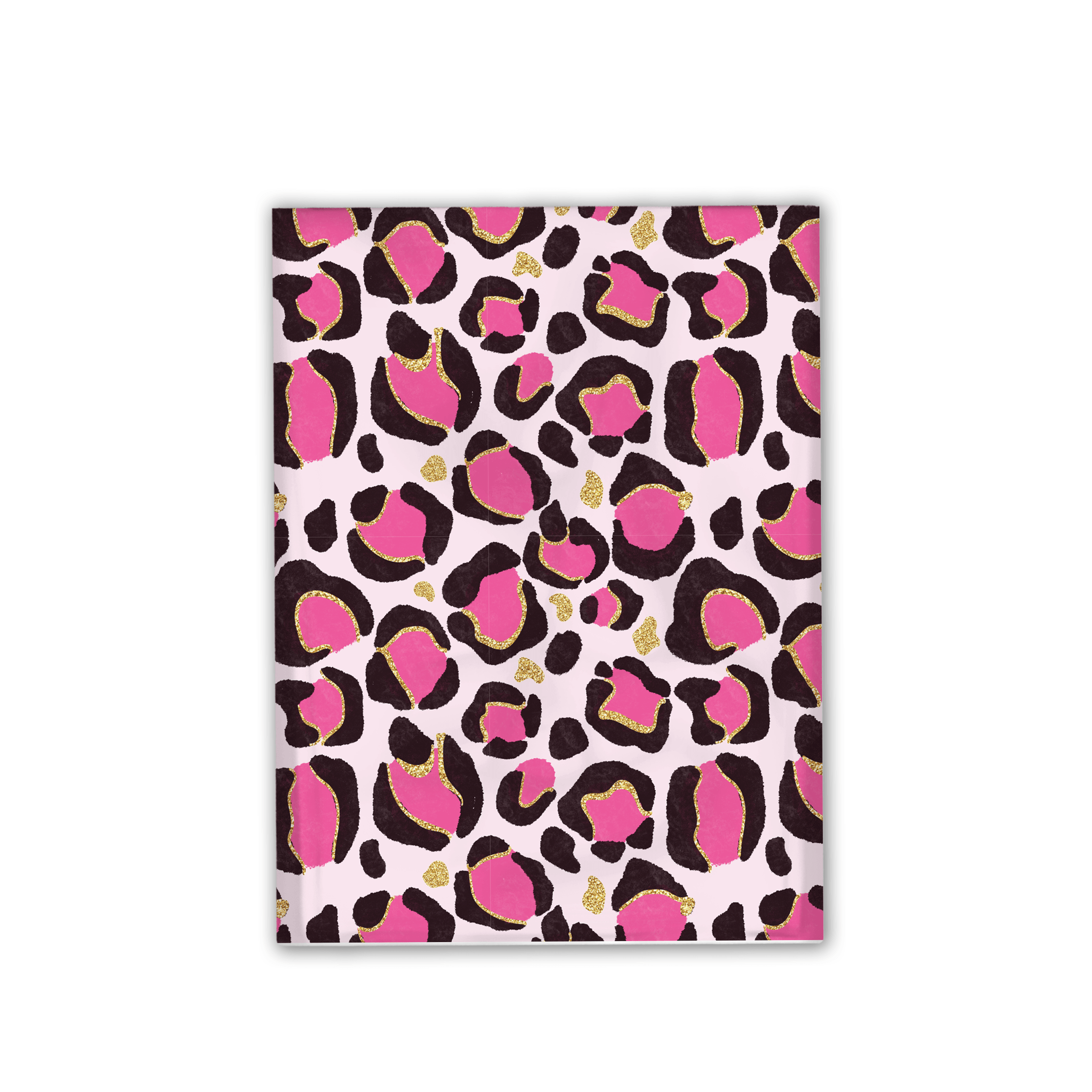 12x15 Pink Leopard Print Designer Poly Mailers